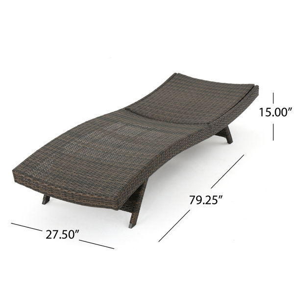 Sol 72 Outdoor™ Rebello 79.25'' Long Reclining Chaise Lounge Set
